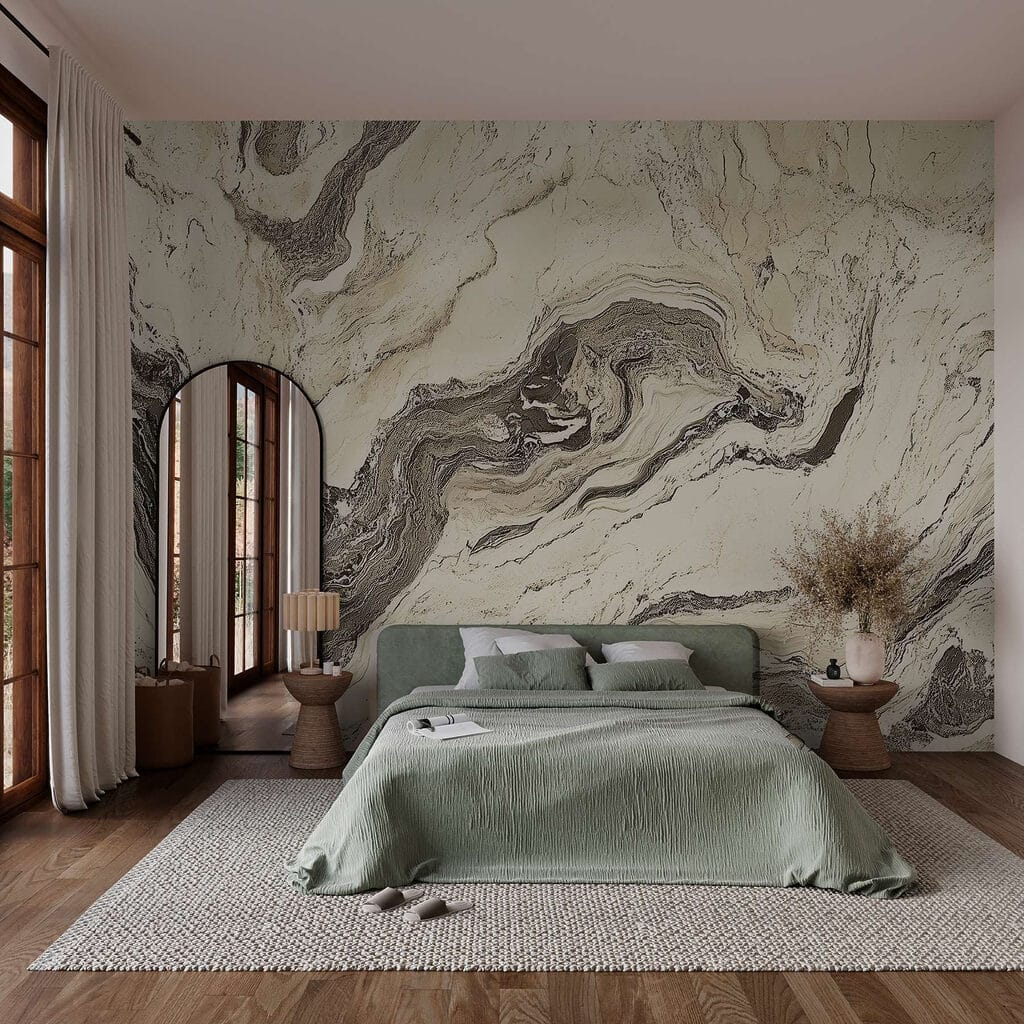 Venature scure su crema — ambiente 1