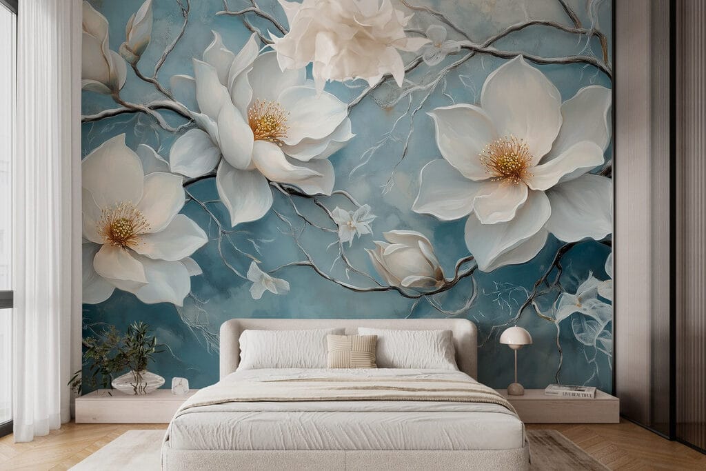 Magnolia su blu sbiadito — ambiente 2