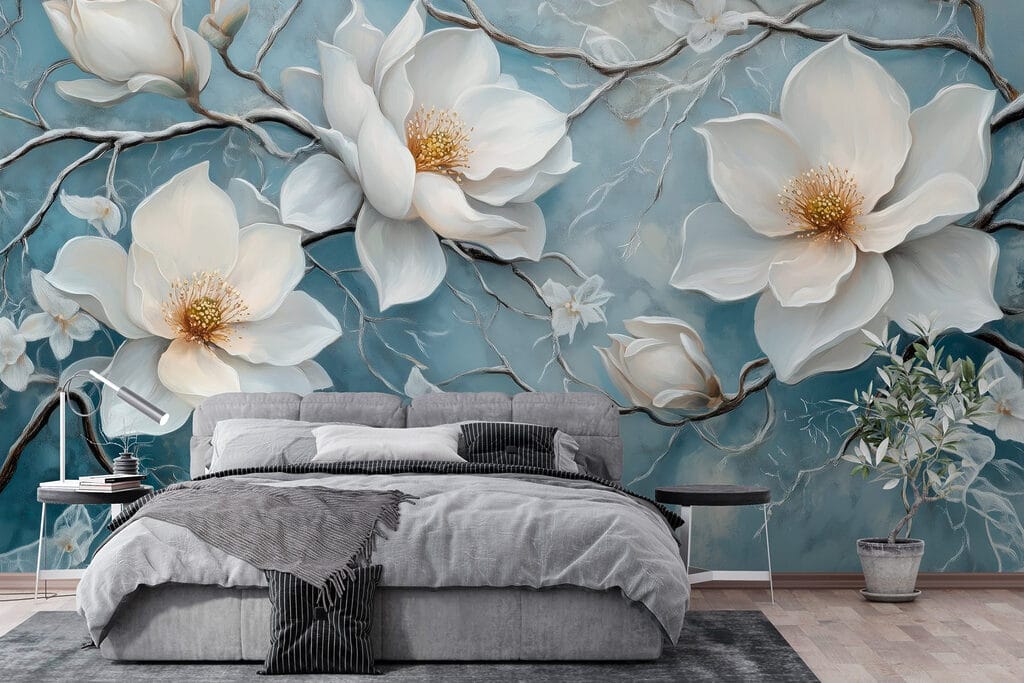 Magnolia su blu sbiadito — ambiente 3