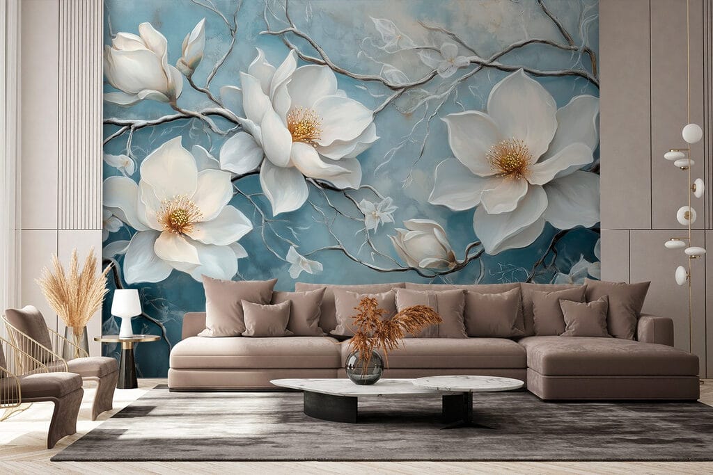 Magnolia su blu sbiadito — ambiente 4