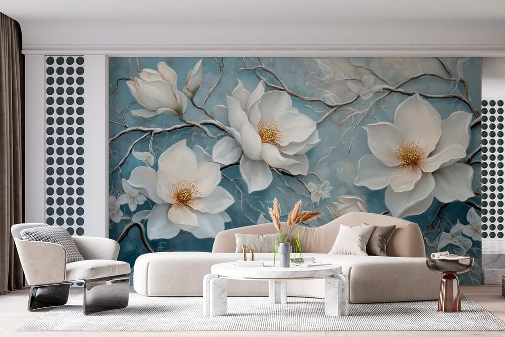 Magnolia su blu sbiadito — ambiente 5