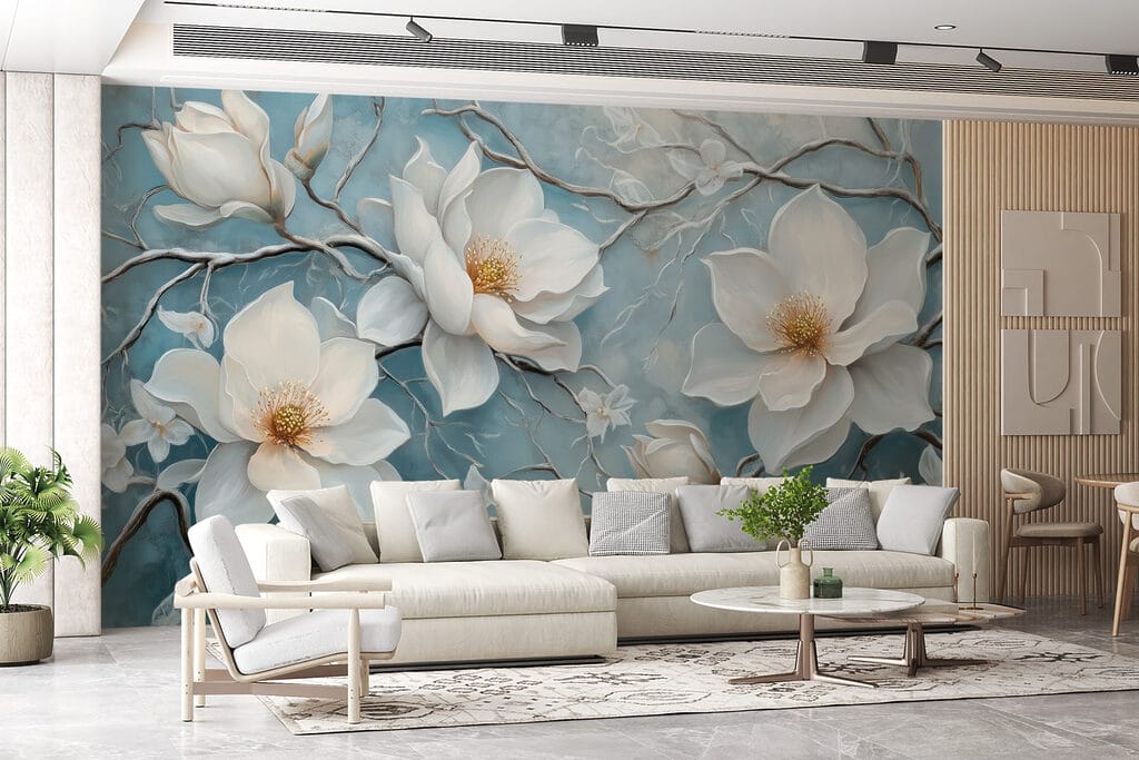 Magnolia su blu sbiadito — ambiente 6