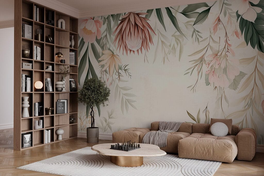 Fiori pendenti su bianco — ambiente 4