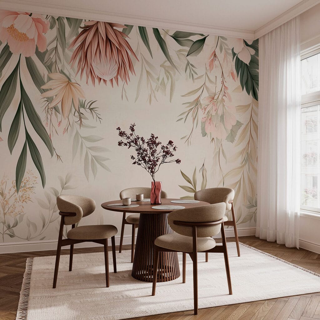 Fiori pendenti su bianco — ambiente 6