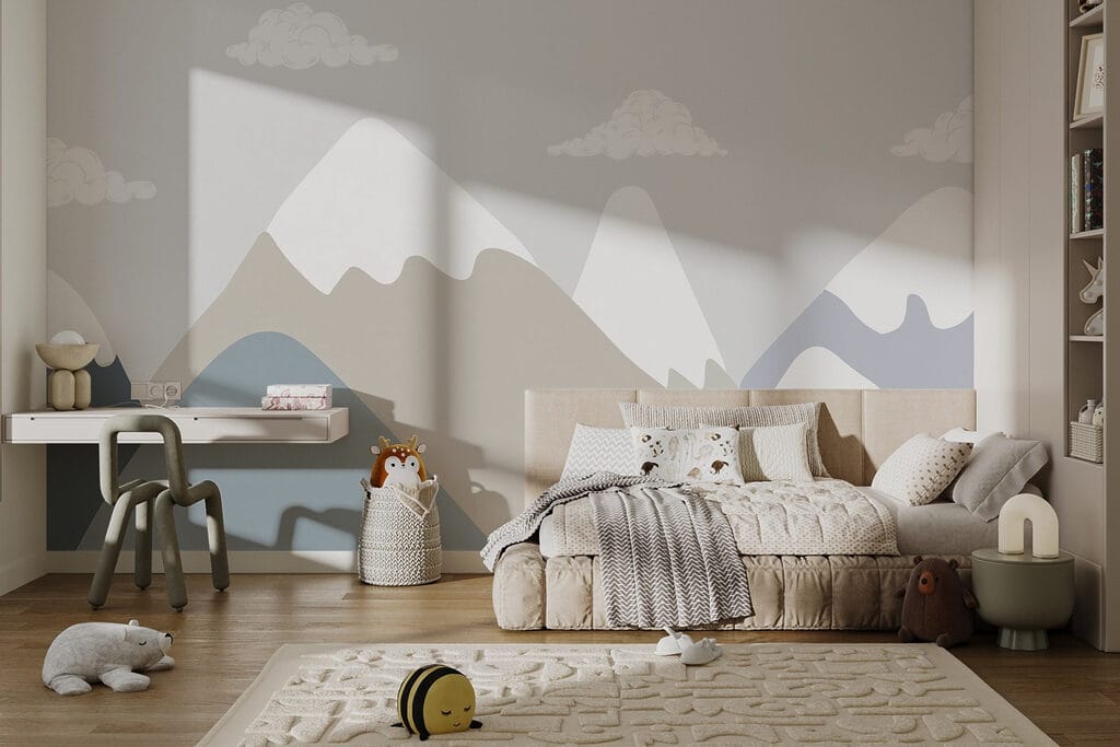Montagne innevate e nuvole — ambiente 1