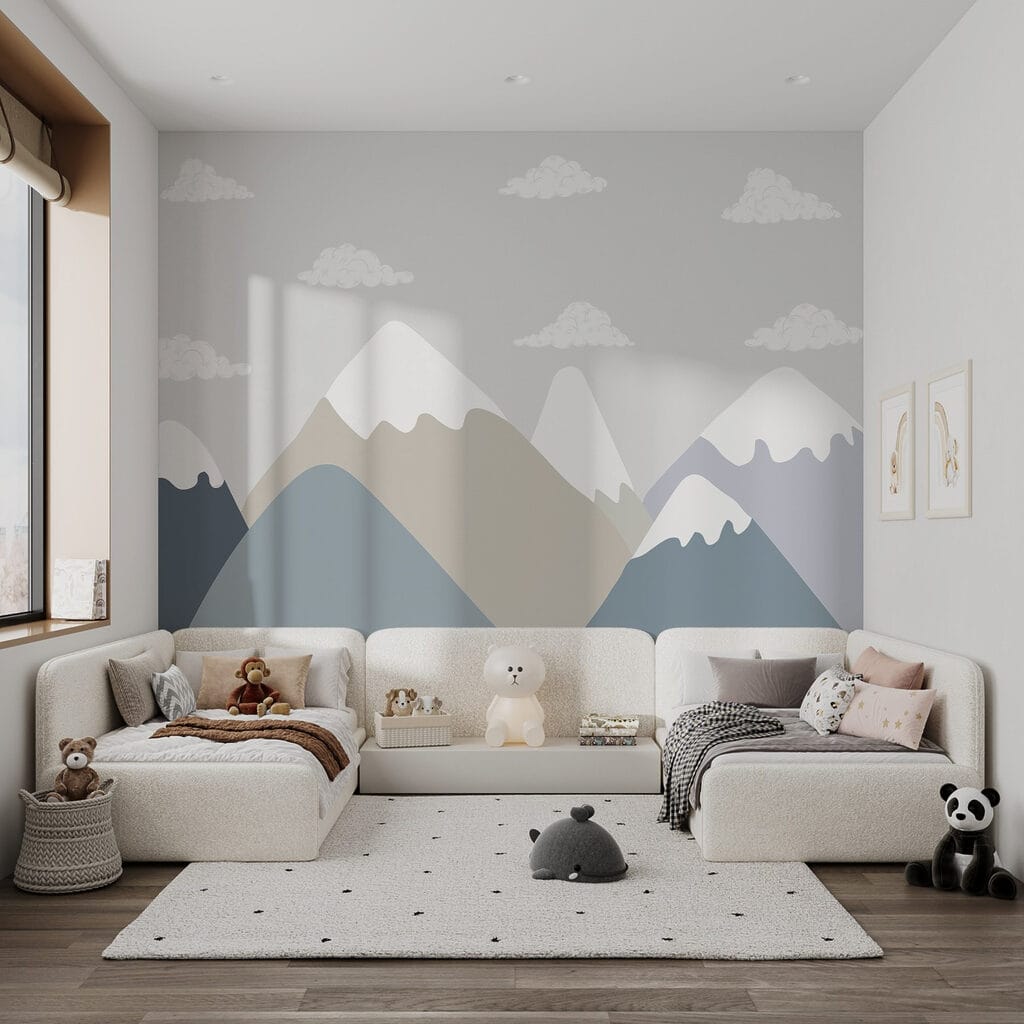 Montagne innevate e nuvole — ambiente 2