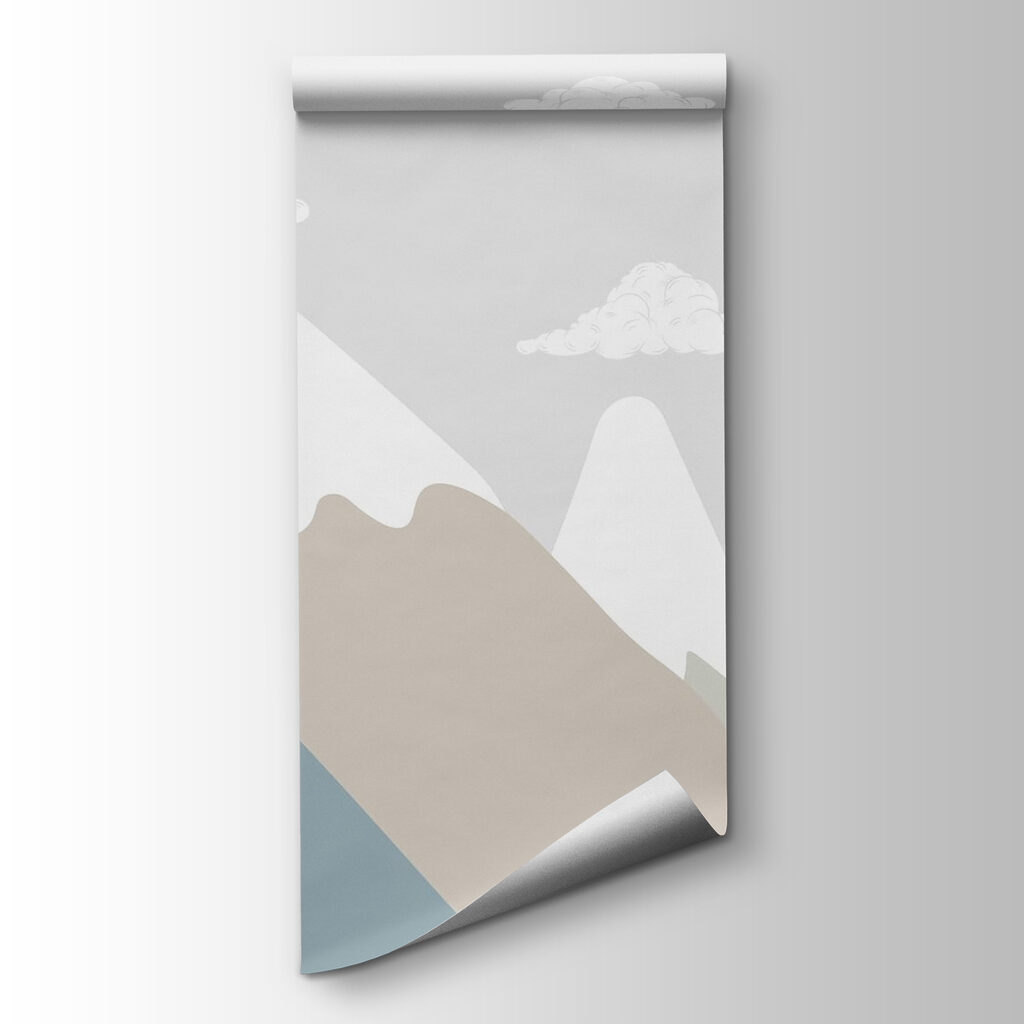 Montagne innevate e nuvole — vista del prodotto
