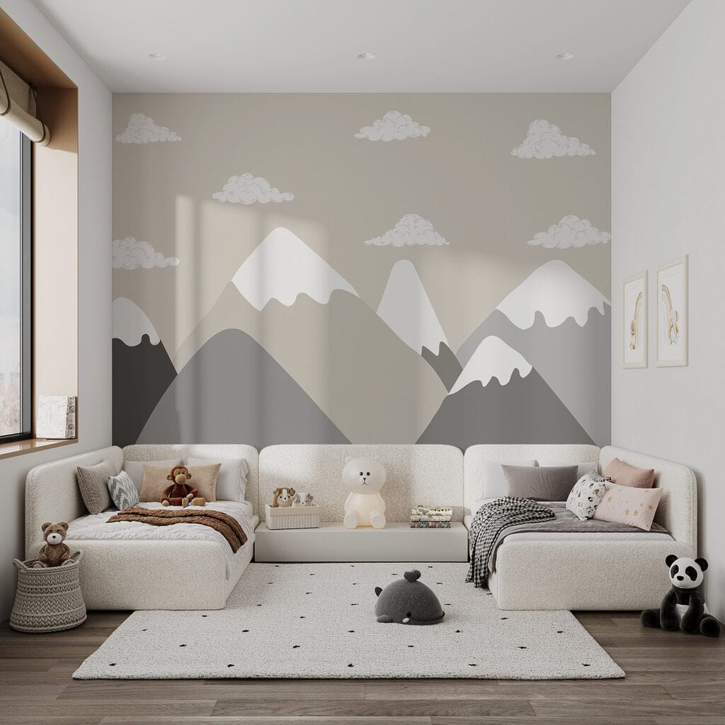 Montagne innevate e nuvole — ambiente 2