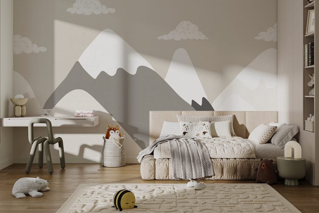 Montagne innevate e nuvole — ambiente 1