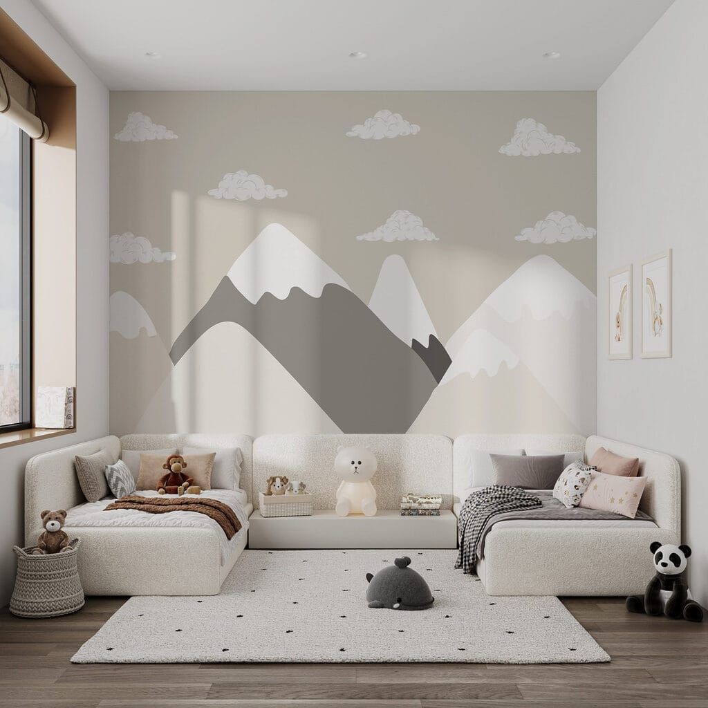 Montagne innevate e nuvole — ambiente 2