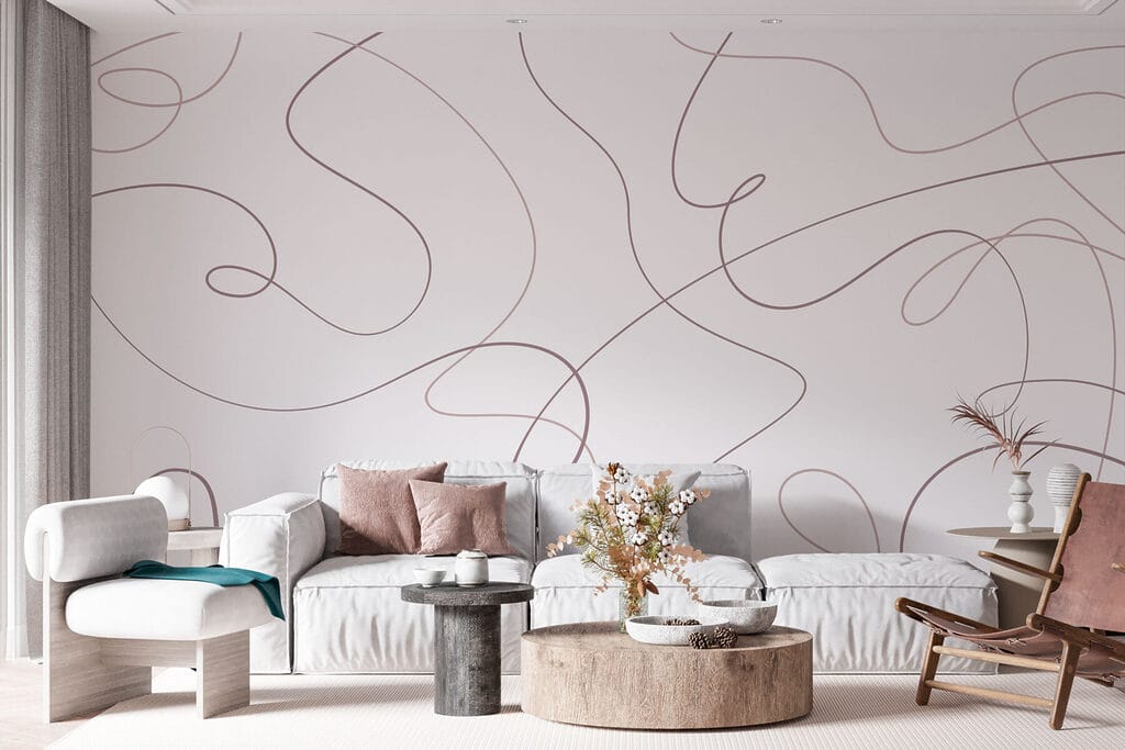 Linee libere su bianco — ambiente 1