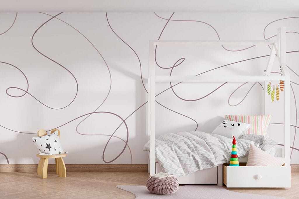 Linee libere su bianco — ambiente 3