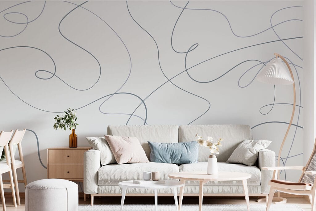 Linee libere su bianco — ambiente 1