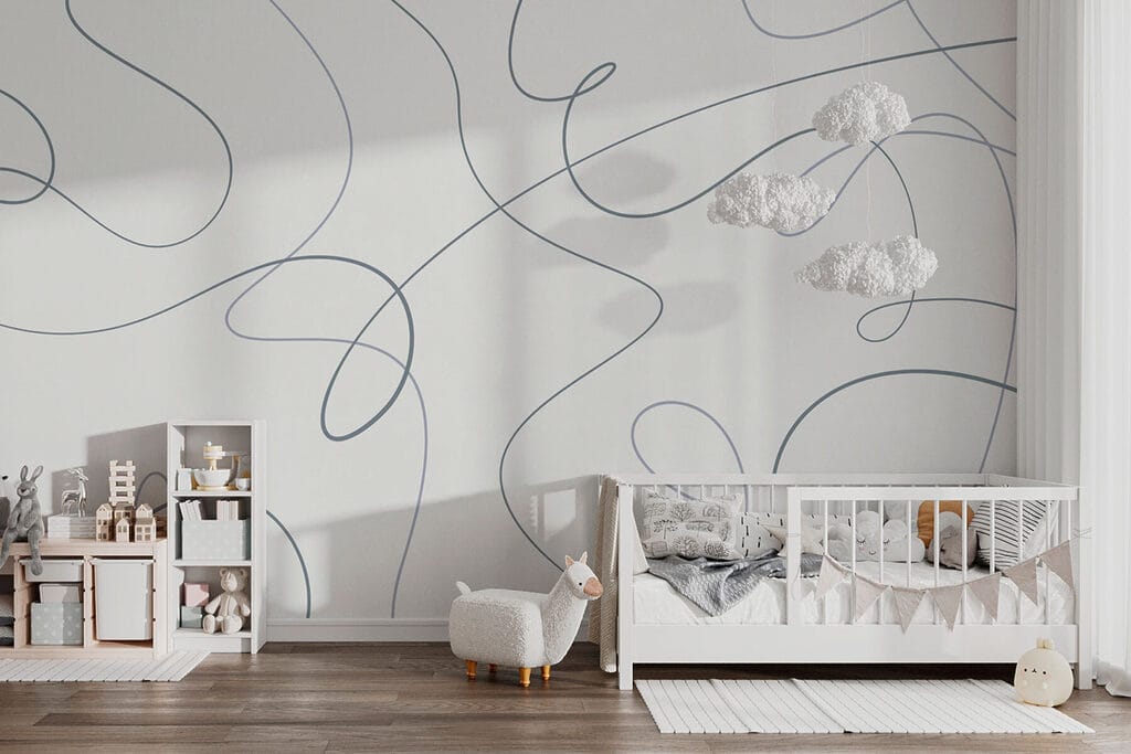 Linee libere su bianco — ambiente 2