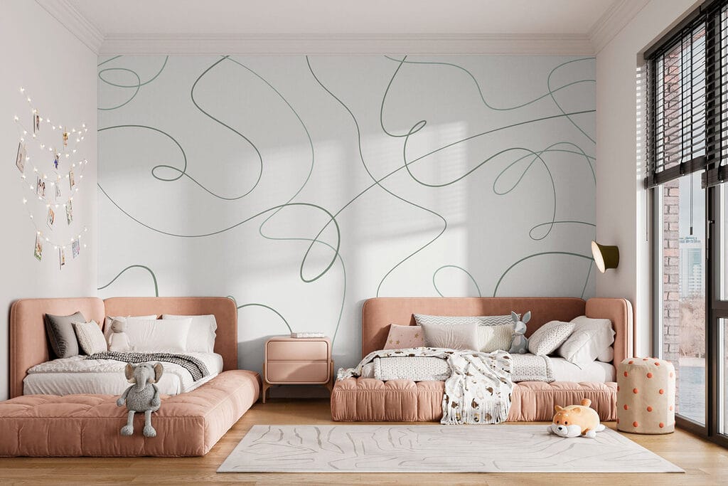 Linee libere su bianco — ambiente 2