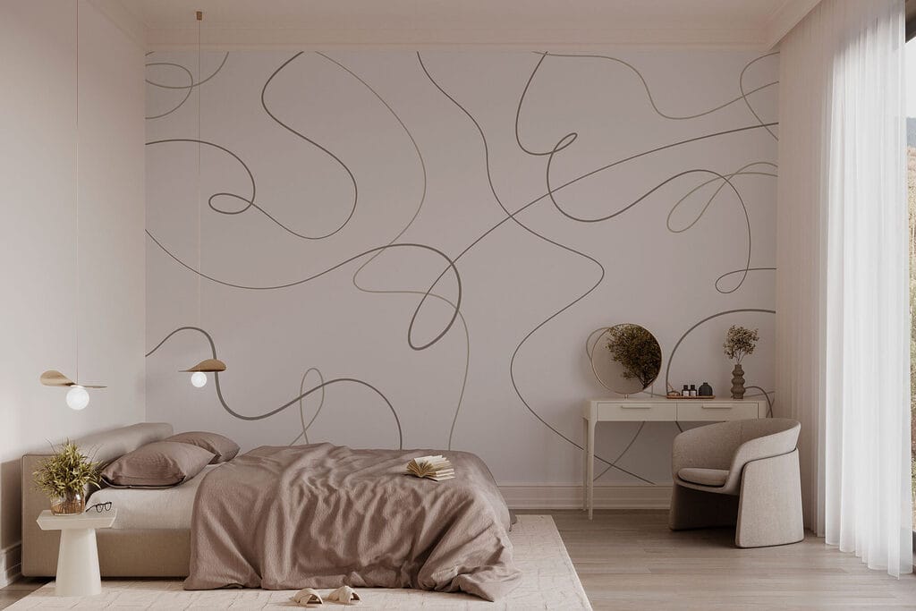 Linee libere su bianco — ambiente 2