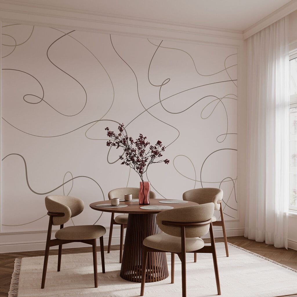 Linee libere su bianco — ambiente 3