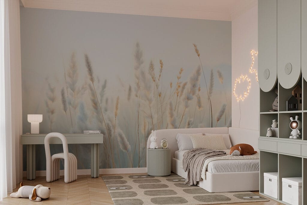 Steli d’erba su azzurro — ambiente 2