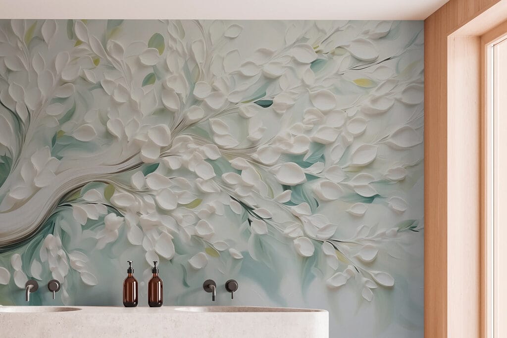 Chioma bianca in rilievo — ambiente 2