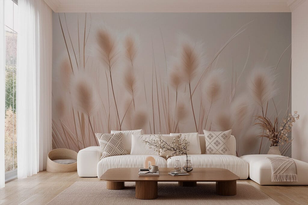 Piume su rosa antico — ambiente 2