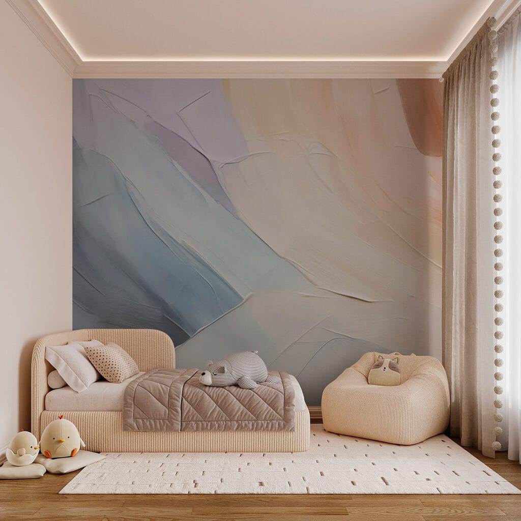 Pennellate blu e pesca — ambiente 2