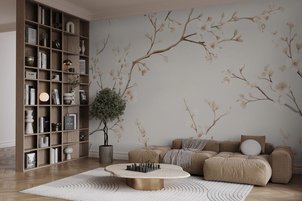 Rametti bianchi su crema — ambiente 1
