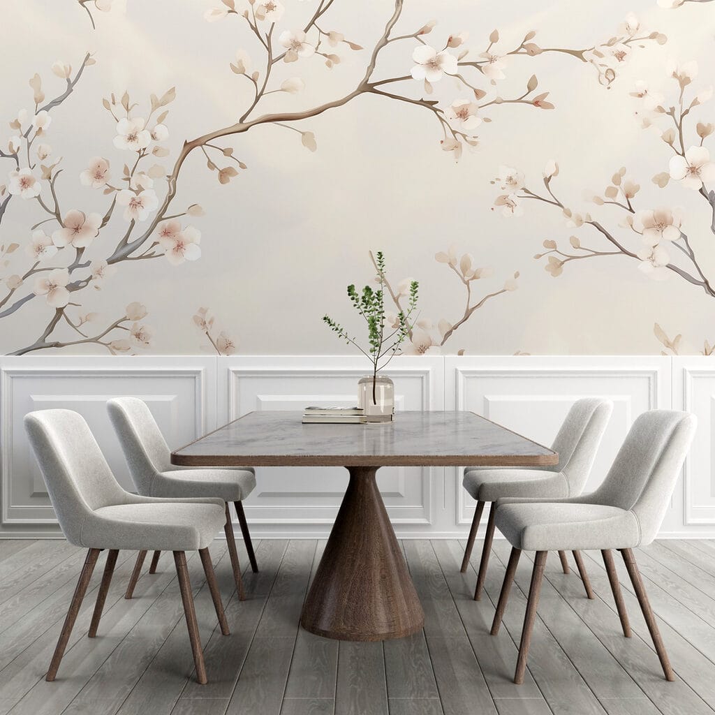 Rametti bianchi su crema — ambiente 2