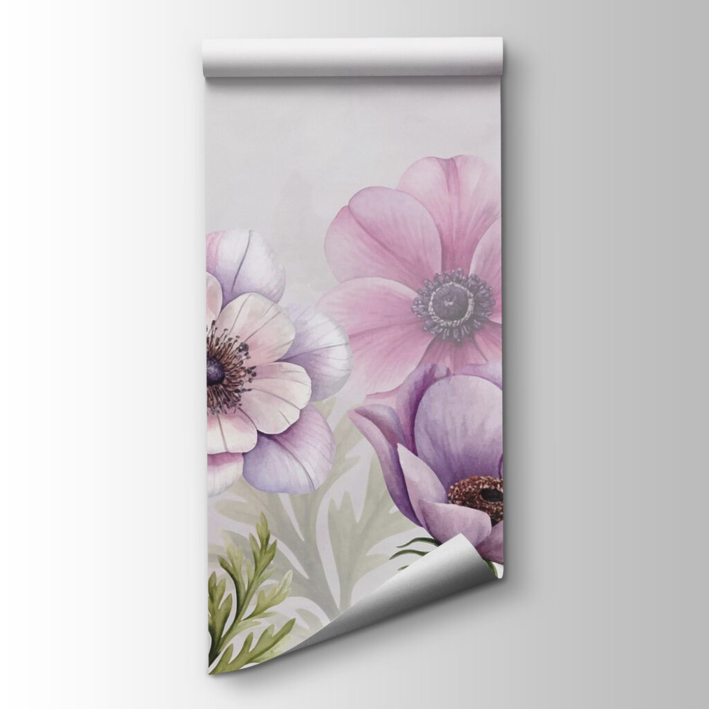 Fiori viola sul bordo — vista del prodotto