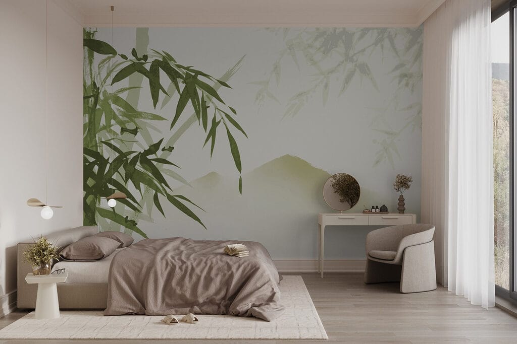 Bambù davanti alle colline — ambiente 1