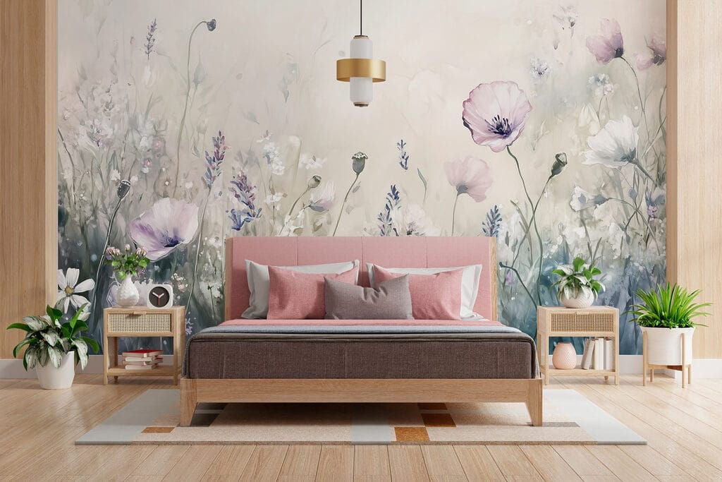 Prato di fiori lilla — ambiente 1