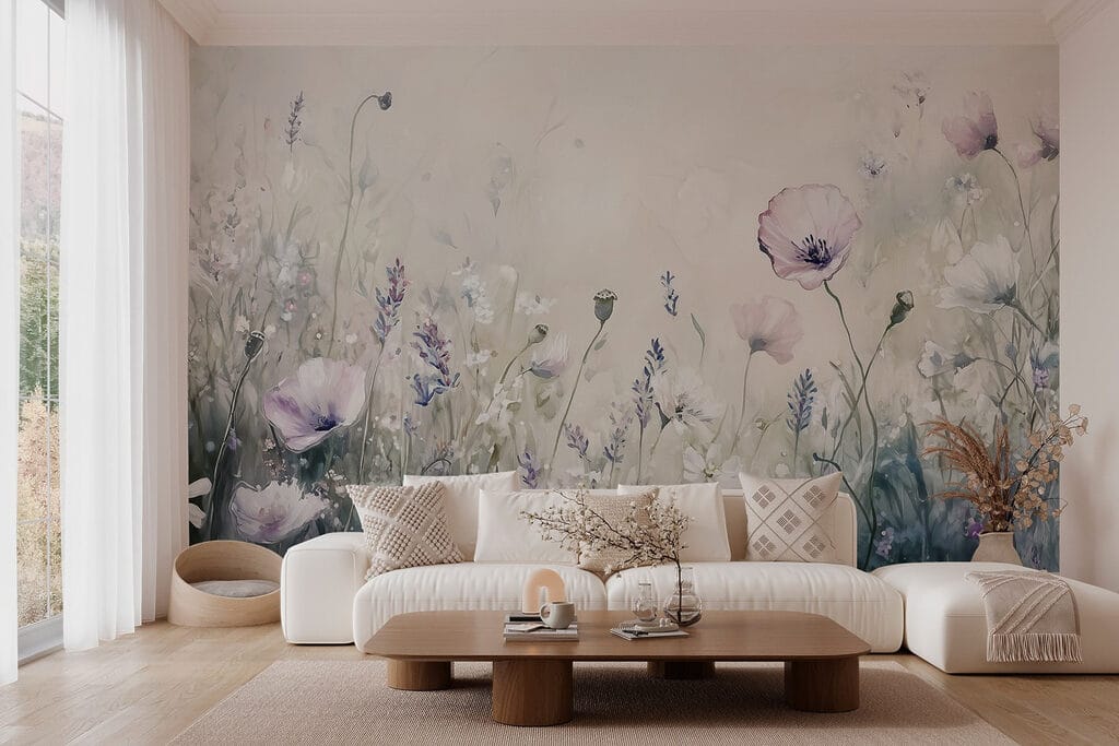 Prato di fiori lilla — ambiente 2