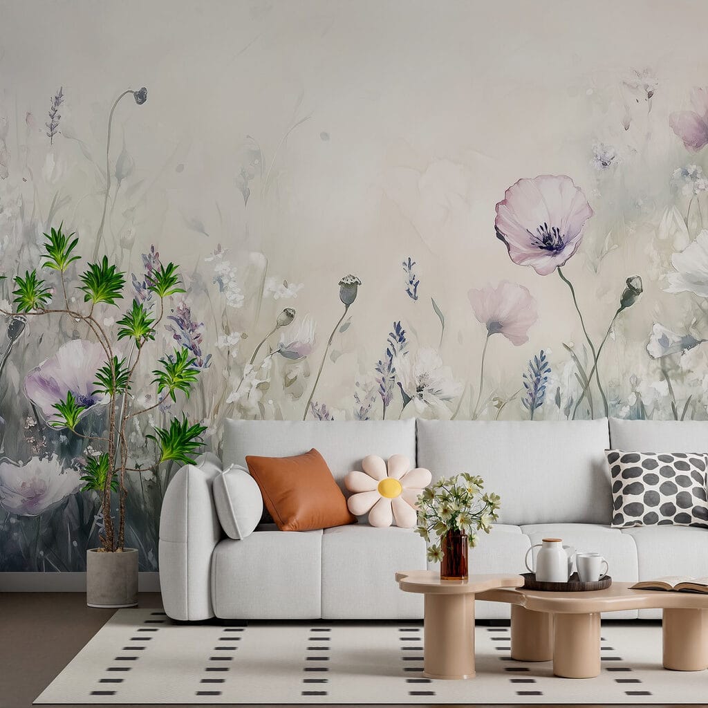 Prato di fiori lilla — ambiente 3