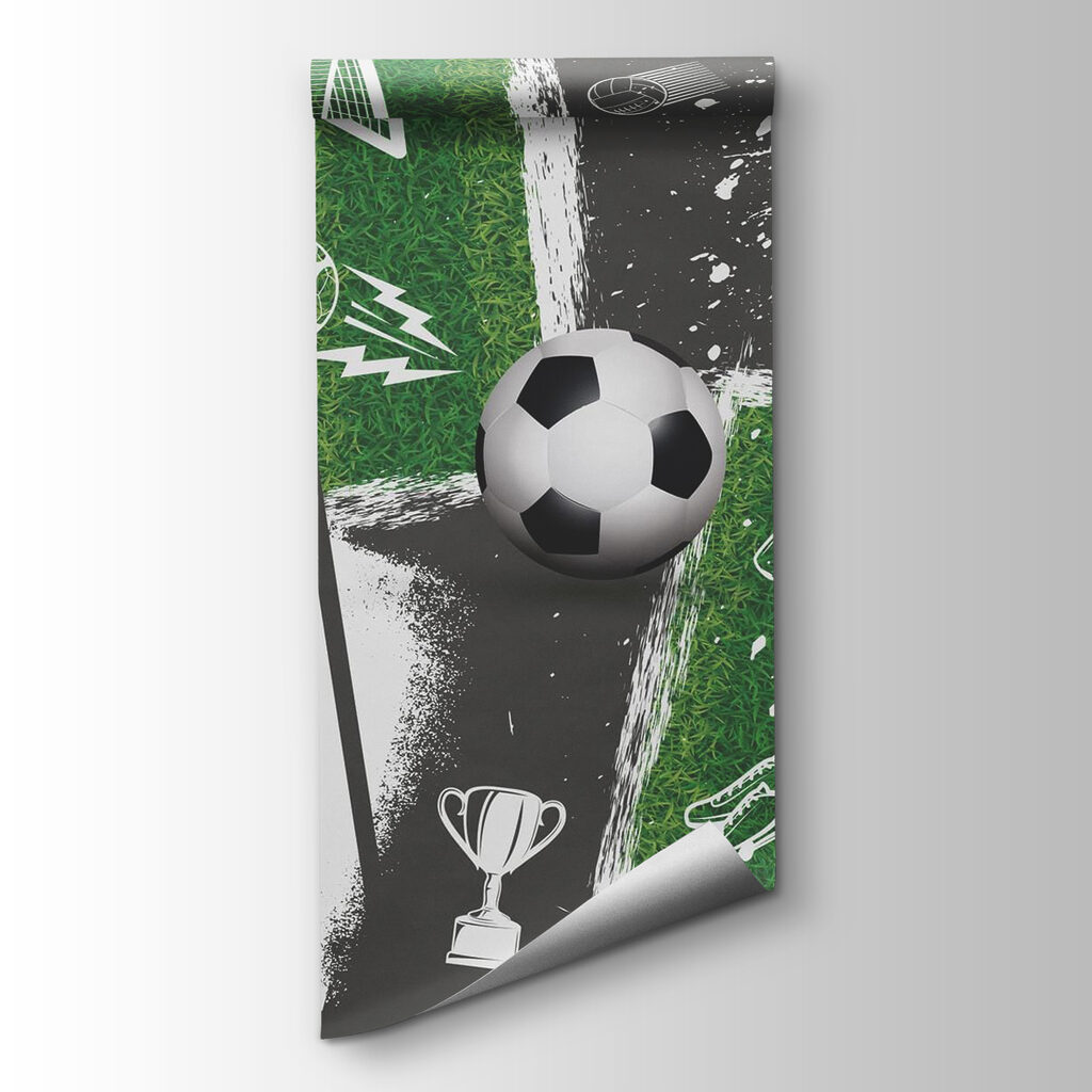 Calcio verde e nero — vista del prodotto