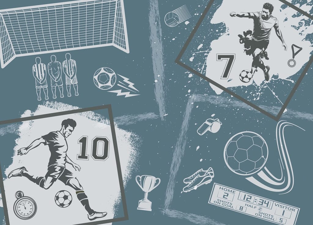 Collage di calcio — design completo