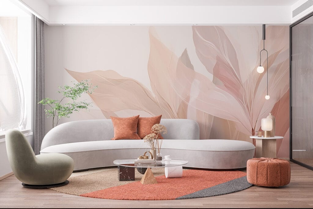 Foglie rosa verso l’alto — ambiente 2