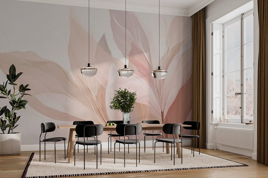 Foglie rosa verso l’alto — ambiente 3
