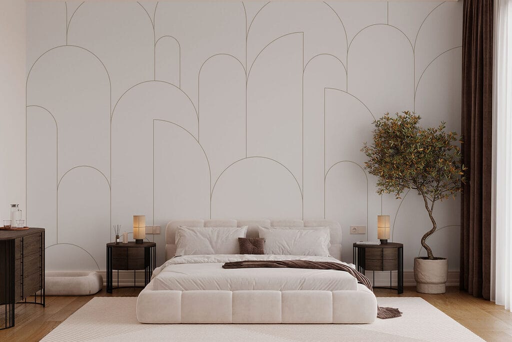 Archi sottili su bianco — ambiente 2