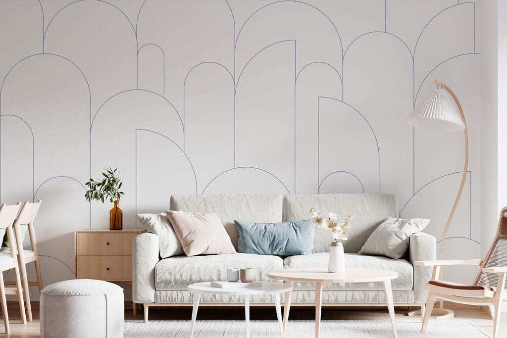 Archi sottili su bianco — ambiente 1