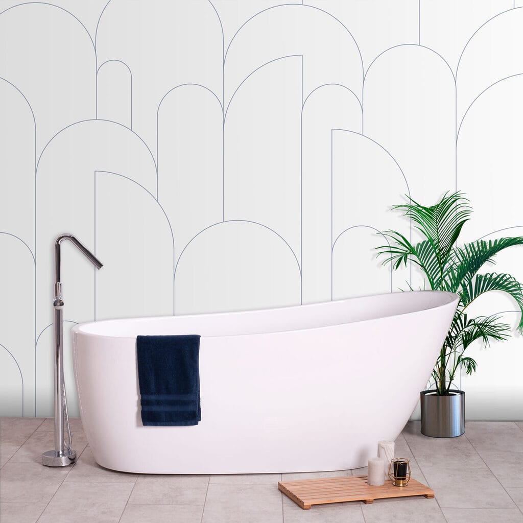 Archi sottili su bianco — ambiente 3