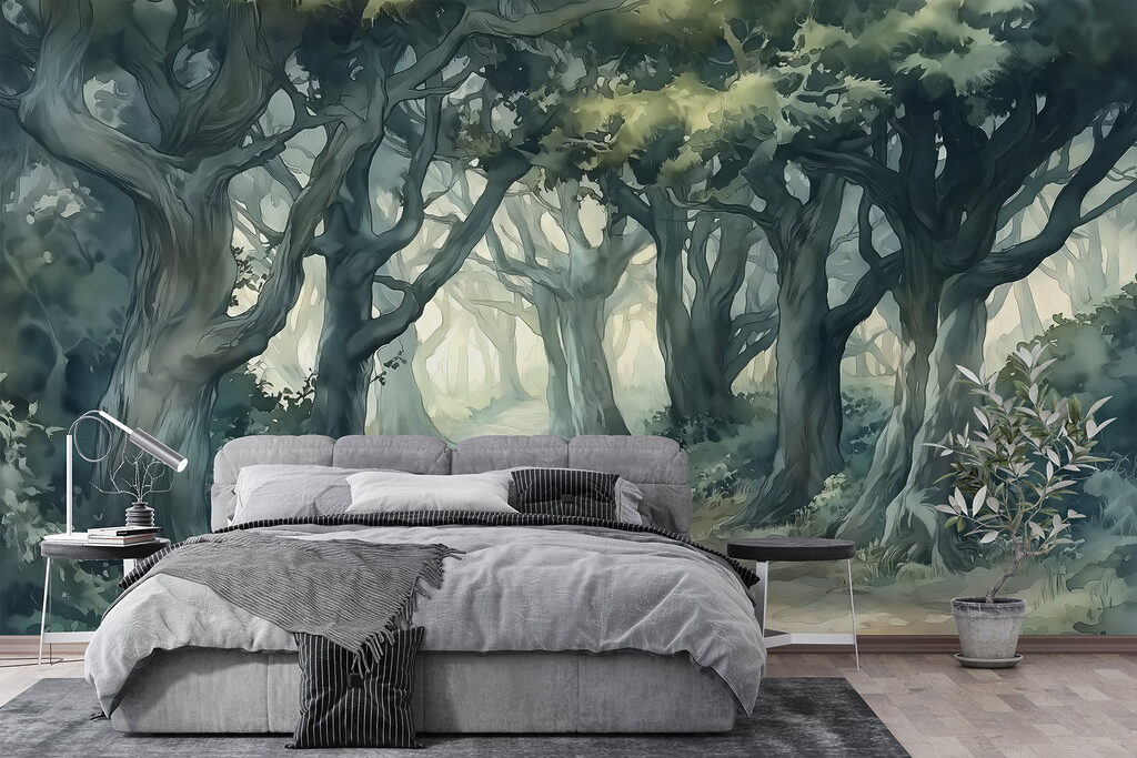Sentiero tra alberi contorti — ambiente 1