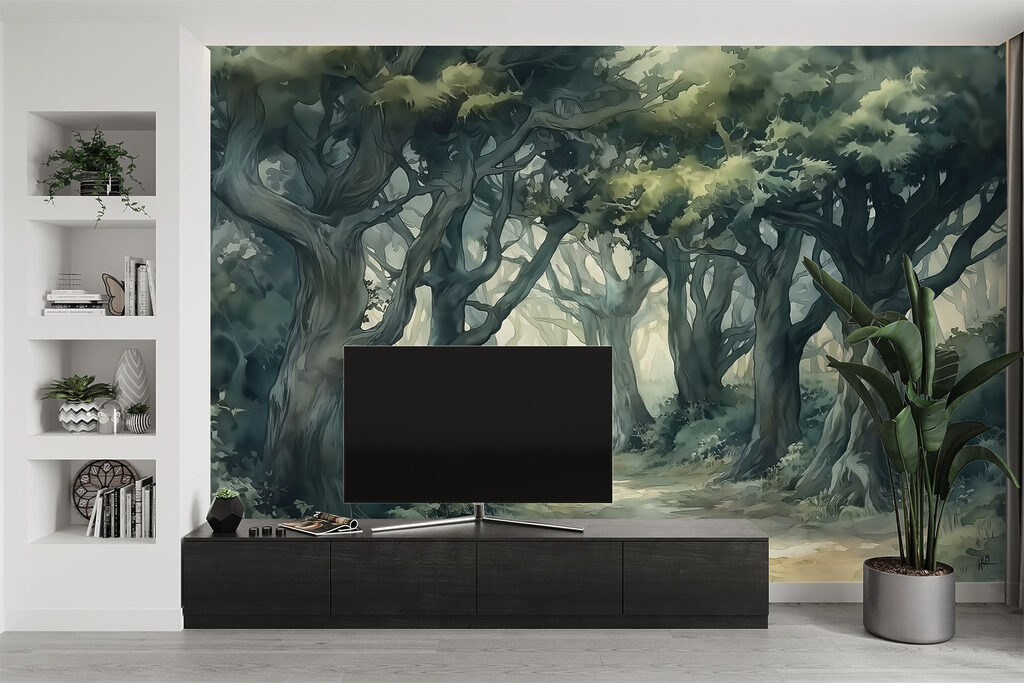 Sentiero tra alberi contorti — ambiente 3