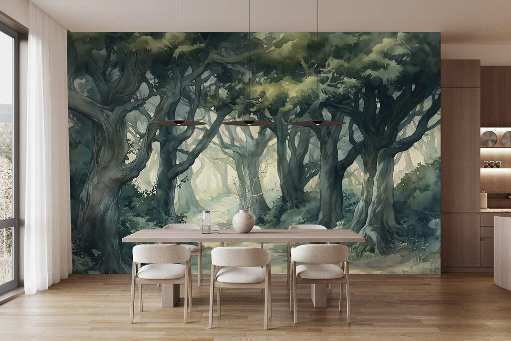Sentiero tra alberi contorti — ambiente 5