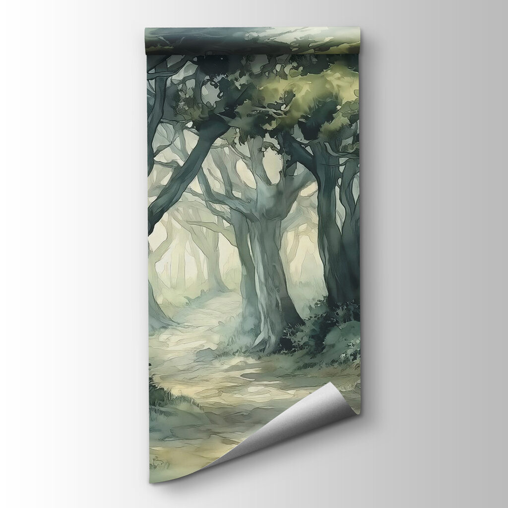Sentiero tra alberi contorti — vista del prodotto