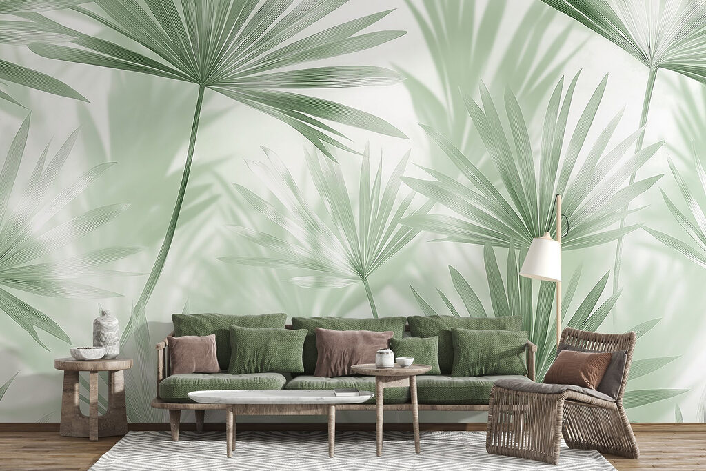 Ventagli di palma luminosi — ambiente 3