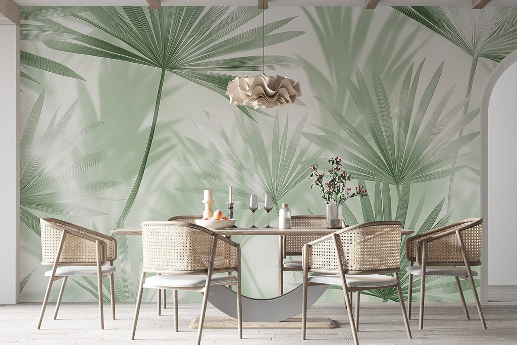 Ventagli di palma luminosi — ambiente 4