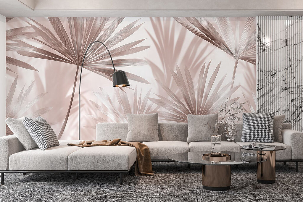 Ventagli di palma luminosi — ambiente 1