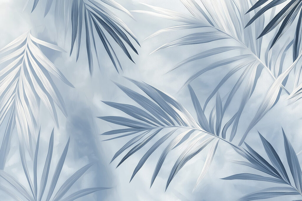Foglie di palma incrociate — design completo