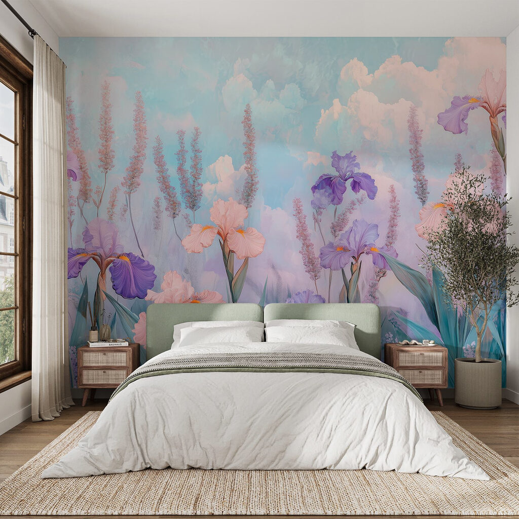 Iris tra nuvole rosa — ambiente 1