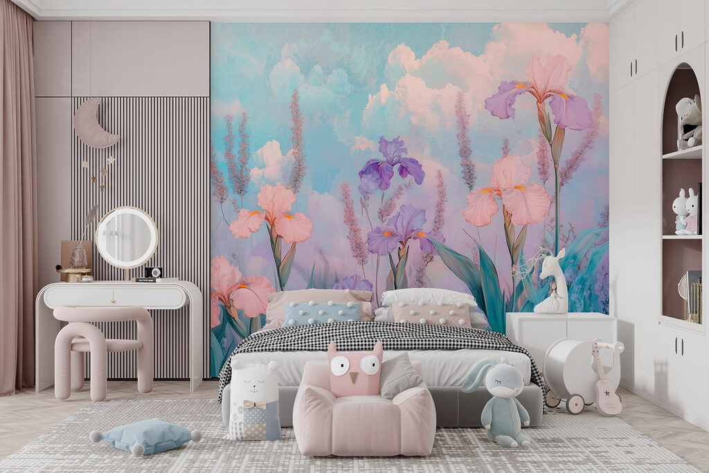 Iris tra nuvole rosa — ambiente 5