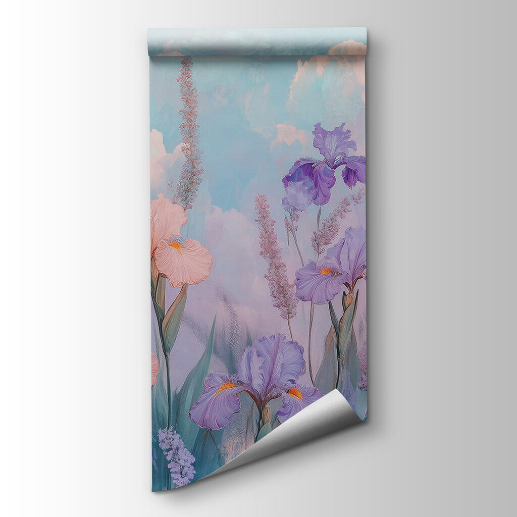 Iris tra nuvole rosa — vista del prodotto